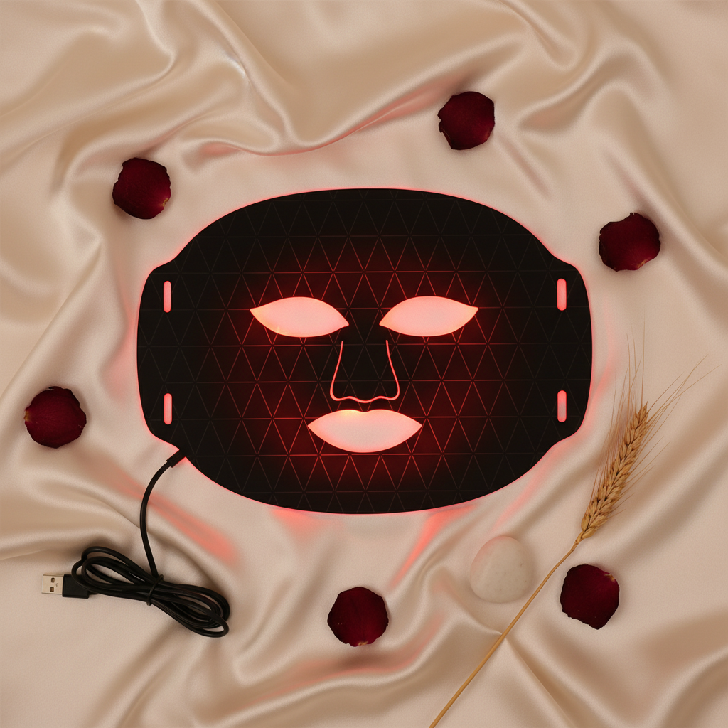 LED Mask - Silk Flat Lay