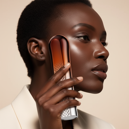 South African Woman with Facial Device